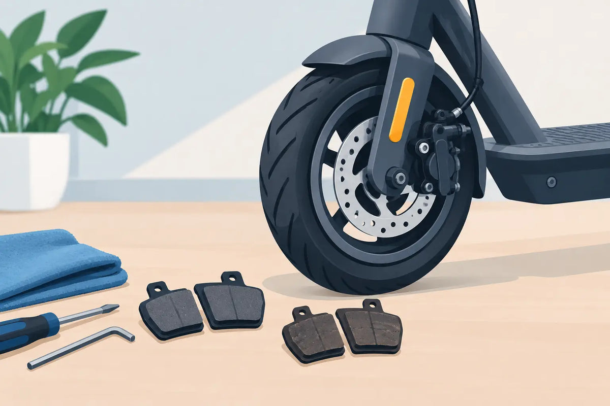 Byta bromsbelägg på elmoped - så gör du rätt