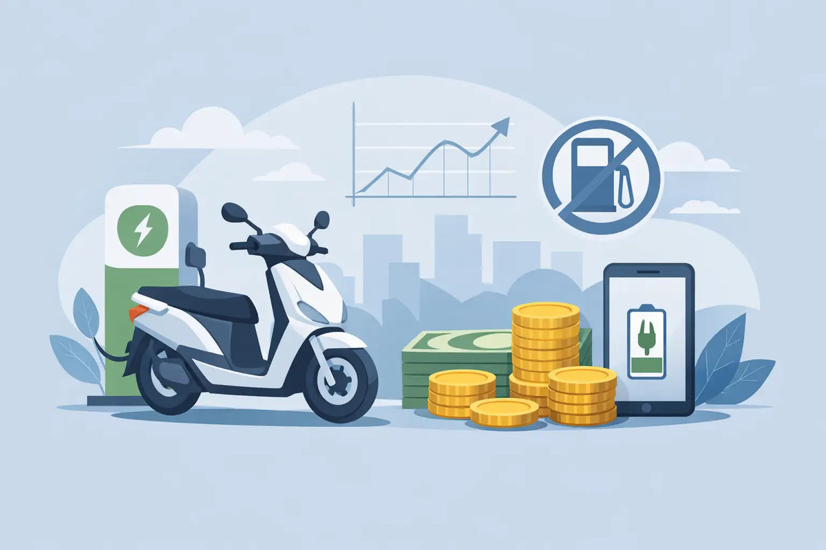 Elmoped utan bensinkostnad - vad kostar körningen?