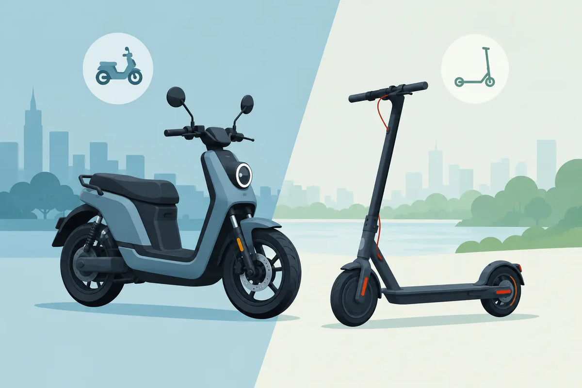 Elmoped vs elscooter: skillnader att känna till