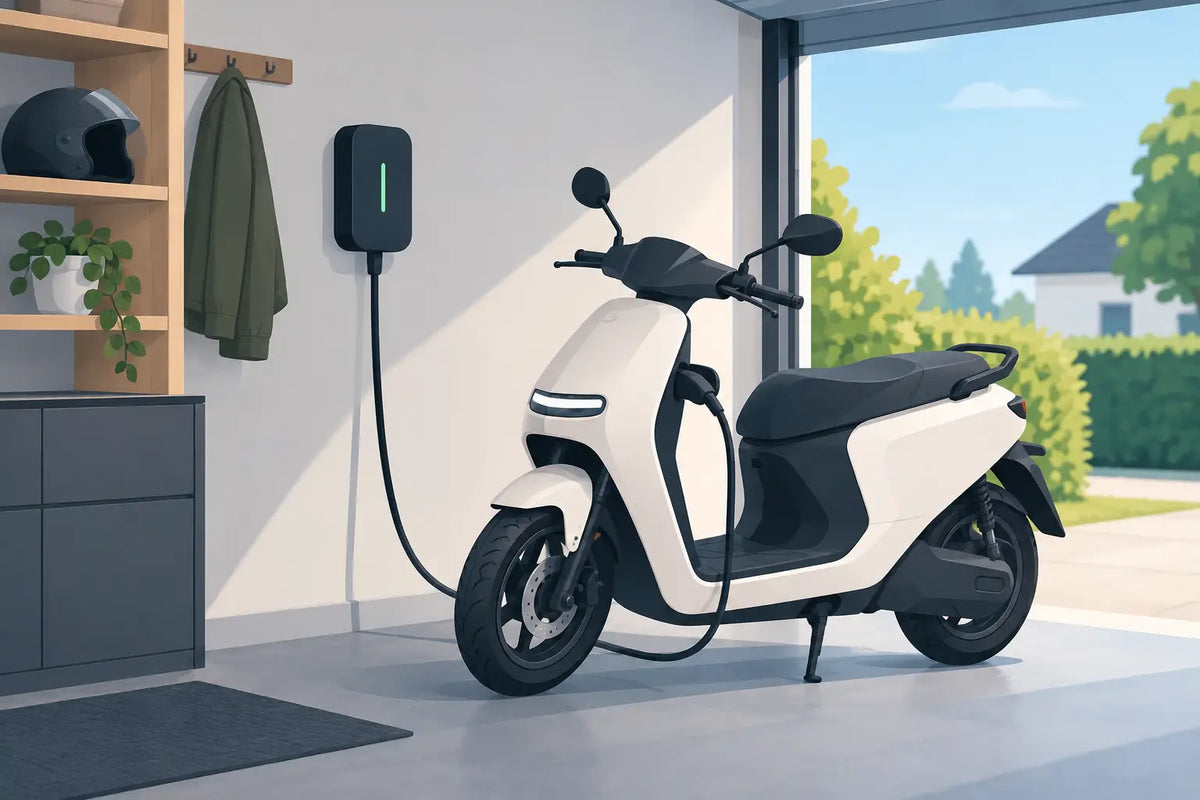 Ladda elmoped hemma - säkert, enkelt och rätt