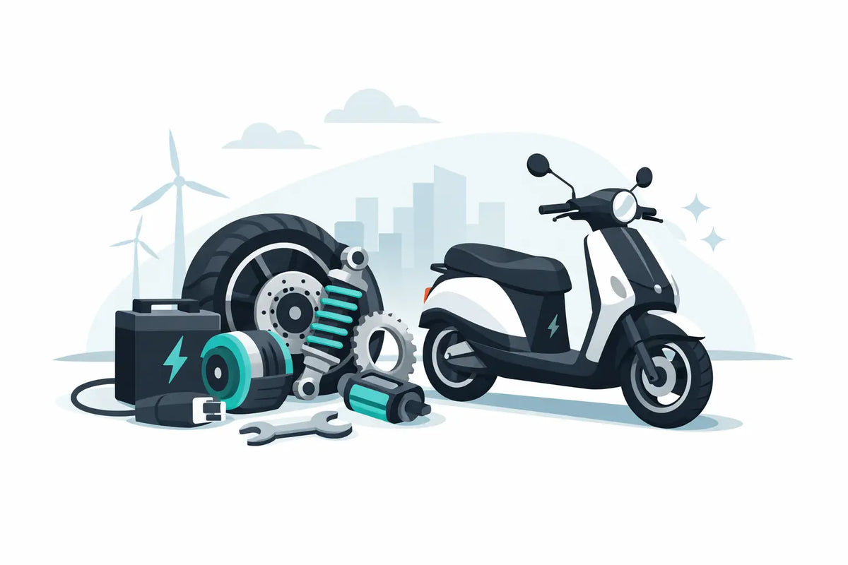 Reservdelar till elmoped som håller dig rullande