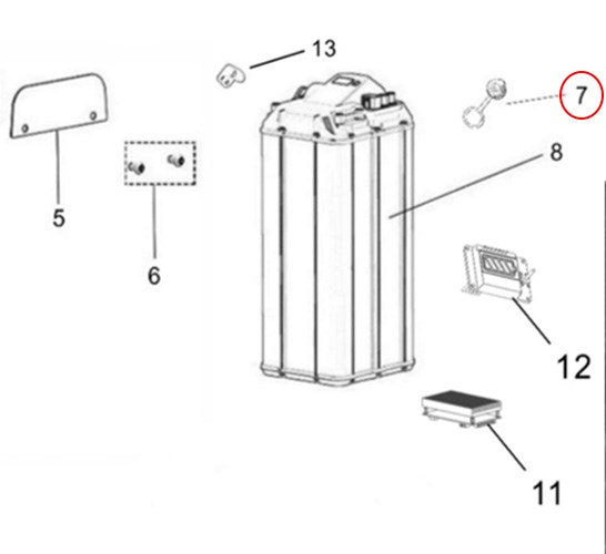 Charging port cap